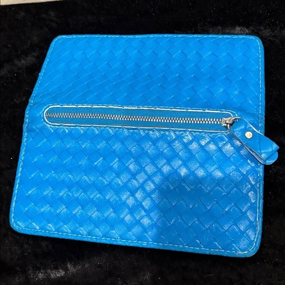 Blue Quilted Women's wallet - Picture 3 of 3